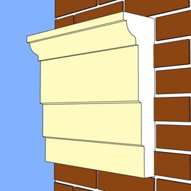 Карниз междуэтажный КМ45